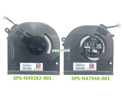 New HP Envy x360 15-FE0013DX 15-FE 15-FH 15-FH0023DX CPU & GPU Cooling Fan L+R - Image 1 of 2