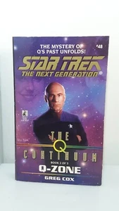 Star Trek: Next Generation: Q Continuum, Book 2 : Q-Zone by Greg Cox; Used, 1998 - Foto 1 di 4