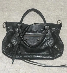 Balenciaga The First Handtasche schwarz Leder 103208 aus Japan hergestellt in Italien - Bild 1 von 4