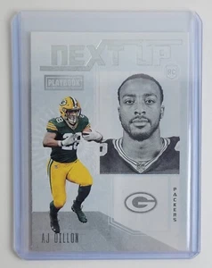 AJ Dillon Next Up 2020 Panini Playbook Football NFL Rookie Card No. NU-25 - Picture 1 of 2