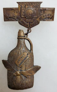 SCARCE 1912 Spanish American War Veterans Medal Atlantic City LIGHTNING Jug NJ - Picture 1 of 14