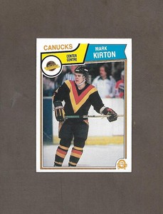 1983-84 OPC 352 Mark Kirton CANUCKS O Pee Chee High Grade Hockey