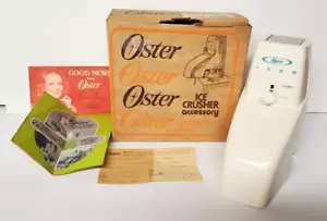 Oster Ice Crusher Zubehör weiß Modell 435 originalverpackt Vintage - Bild 1 von 13