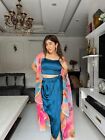 Saree Indian Party Wear Sari Bollywod Designer Wedding Lehenga Choli Dhoti Style