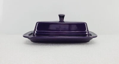 COVERED BUTTER DISH plum purple NEW HOMER LAUGHLIN FIESTA