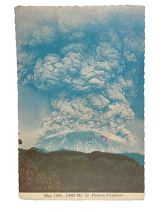 Washington WA Mt. St. Helens Eruption May 18 1980 Die Cut Postcard Cancel Stamp - Picture 1 of 3