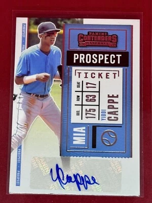 2020 Panini Contenders Auto Yiddi Cappe!🔥 Prospect Ticket! HOT! Marlins - Image 1 of 4