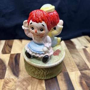 Vintage Raggedy Ann & Andy Music Box, Plays "This Old Man", WORKS - Picture 1 of 10
