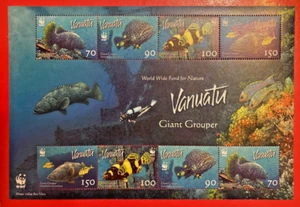 Vanuatu 2006 - WWF Giant Grouper - Sheetlet - MNH - Picture 1 of 2