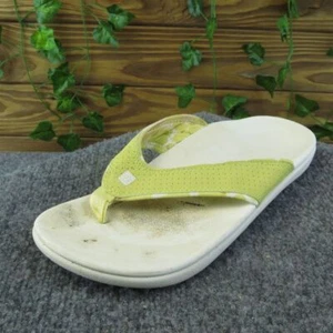 Sandalia Spenco Yumi Bokeh Mujer Chanclas Zapatos Talla 8 Ancho Amarillo Sintético - Imagen 1 de 9