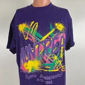 Vintage 90s Montreal Canada T Shirt Mens Size L Anniversary Celebration 1992 - Picture 1 of 5