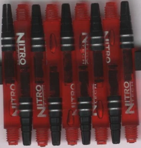 NitroTech Red Medium Polcarbonate/Aluminium Top Dart Shafts: 1 3er Set - Bild 1 von 4