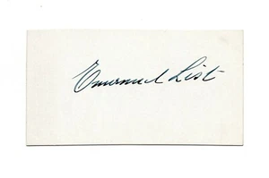 EMANUEL LIST opera bass singer 1888-1963: List Hall, NY Metropolitan Opera House - Picture 1 of 3