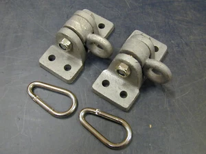 Swingset swing hanger,swing hardware,play set,playground, ductile iron,4H,PAIR - Picture 1 of 4