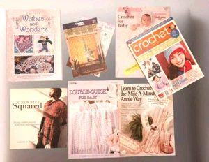 Lot 7 Crochet Books & Magazines - Clothing, Blankets, Curtains - Picture 1 of 9