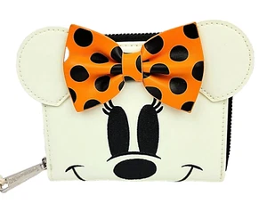 Loungefly Disney Minnie Mouse Ghost Zipper Wallet - Glow-in-the-Dark - Picture 1 of 5