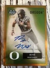 2023 Bowman Chrome U BO Nix 1955 Bowman On Card Auto Variation Gold /50 Oregon🔥