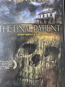 The Final Patient (DVD, 2007) Bill Bobbs Alex Feldman Horror US Import Reg 1 GC - Picture 1 of 3