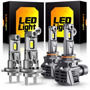 AUX H11 H8 H9 LED Headlight Kit Low Beam Bulb Super Bright 6500K White 9000LM J - Picture 1 of 25