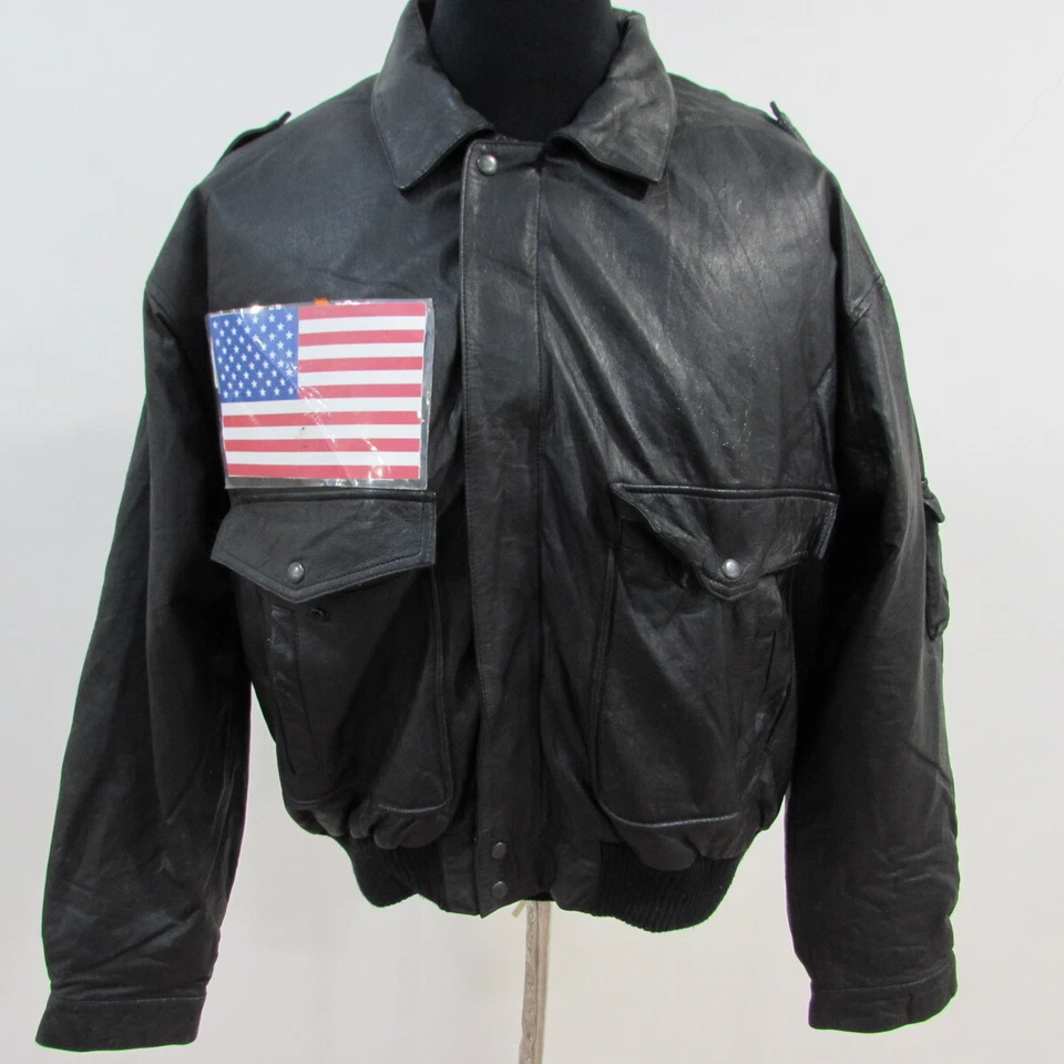 Unbranded Men's B2 Flying VTG Leather Jacket Size 46/48 UK XL REF  (13292)] - Image 1 of 4