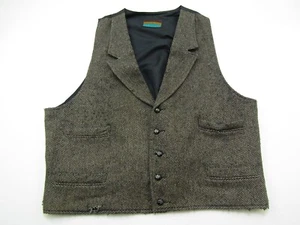 VTG Pioneer Vest Mens Large? Dressy Button Down Western Cowboy Ranchwear - Picture 1 of 9