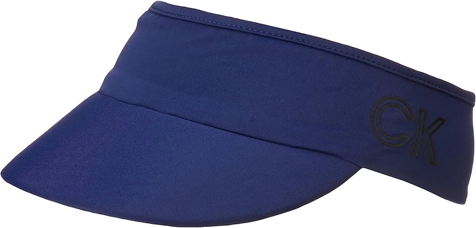 NUEVO CON ETIQUETAS Calvin Klein Mujer Diadema Atlética Parasol Sombrero OSFM Ultramar Precio de venta sugerido por el fabricante $38 Foto 1 de 3