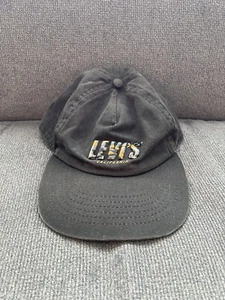 Levis Hat Cap Unisex Adult Black Strapback Camouflage California Cotton - Picture 1 of 7