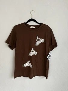 Philosophy of Love Woman Brown Graphic Tee, Size M - Picture 1 of 5