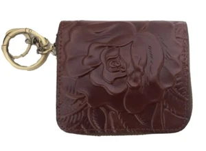 Portafoglio Patricia Nash Malene in pelle lavorata con zip e RFID-British Tan-Nuovo con etichette - Foto 1 di 3