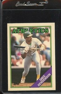 1988 TOPPS TRADED TIFFANY #48T DAVE HENDERSON OAKLAND ATHLETICS