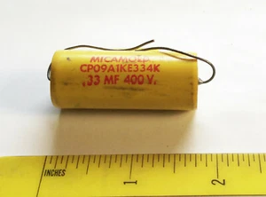 1 NOS Micamold PIO .33 mdf 400 v Capacitor - Picture 1 of 1