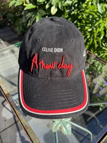 Cappello berretto baseball donna Celine Dion A NEW DAY nero cotone taglia unica concerto