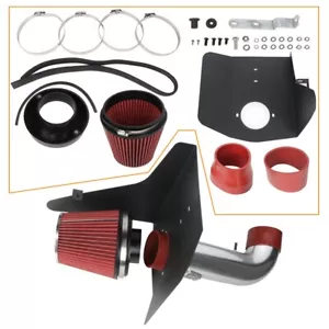Cold Air Intake System Kit+ Filter Fits Chevrolet Camaro 6.2L 2010-2015 Red - Picture 1 of 9