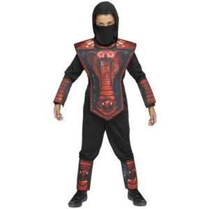 Boys COBRA NINJA warrior Halloween Costume Size Sm 4/6 Lar 12/14 tunic pants NWT - Picture 1 of 1