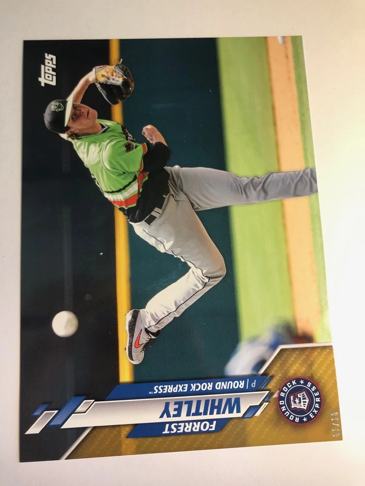 2020 Topps Pro Debut Jumbo 5x7 Forrest Whitley Rock Express PD84 01/10 - Image 1 of 1