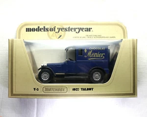 MATCHBOX MODELS OF YESTERYEAR, 1927 Talbot Y-5 Menier Chocolat. - Picture 1 of 6