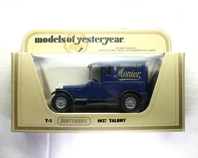 MODELOS MATCHBOX DE ANTAÑO, 1927 Talbot Y-5 Menier Chocolat. Foto 1 de 4