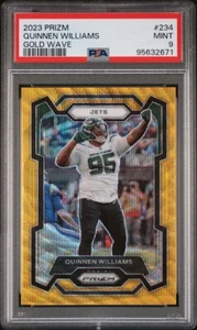 2023 Prizm Quinnen Williams Gold Wave /10 #234 PSA 9 - Picture 1 of 2