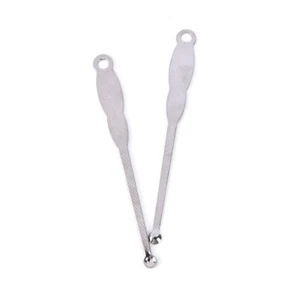 2 pz Acciaio inox Pick Orecchino Rimuovi Curette Pulitore Strumento Cura Auricolare - Foto 1 di 1