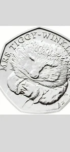 Unzirkuliert Mrs Tiggy Winkle 50p (kein Silber PP). - Bild 1 von 1