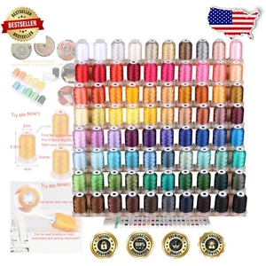 Ultimate 80 Spools of 500M Polyester Thread - Perfect for All Embroidery Needs - Picture 1 of 8