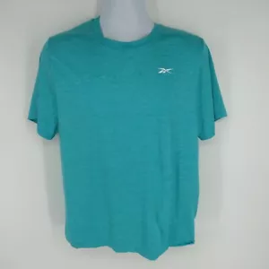 Reebok Men's Speedwick Tech Style Active Teal T-Shirt Large NWT - Picture 1 of 4