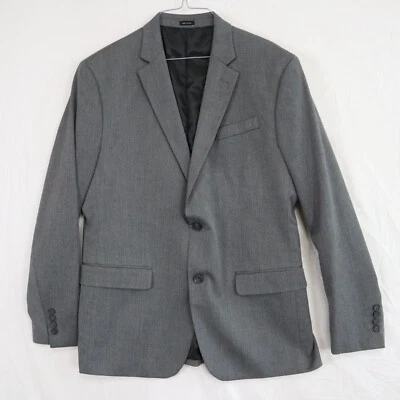 JF J Ferrar Blazer Mens 42R Slim Fit 2-Button Suit Coat Jacket Gray Herringbone - Image 1 of 4