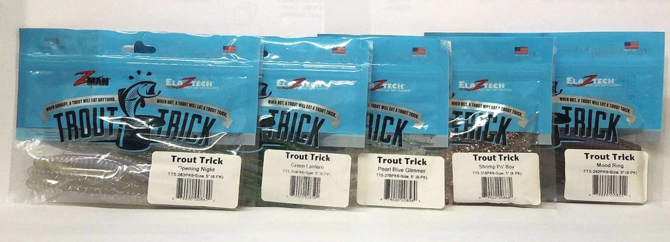 (2) Z MAN ELAZTECH 5" TRUCHA TRUCO 6PK (ELIGE COLOR) Foto 1 de 1