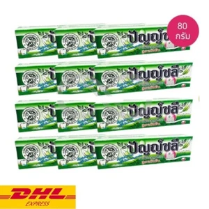 12x Punchalee Toothpaste Thai Herbal Remove Stain Teeth Bad Breath Natural 80 g - Picture 1 of 3