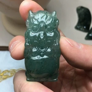 A grade Natural Precious Jadeite jade carving pendant jewllry wholesale - Imagen 1 de 12