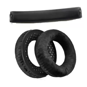 Black Ear Pads w/headband for Beyerdynamic DT990 DT880 DT770 PRO Headphones - Picture 1 of 15