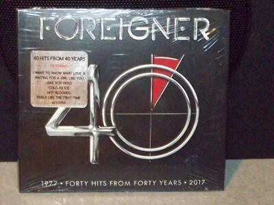 FOREIGNER 40 HITS FROM FROM FORTY YEARS U.S 2 CD ET BRAND NEW - Image 1 of 2