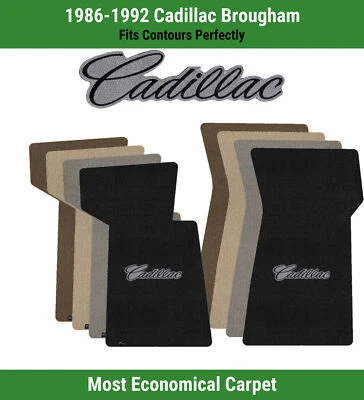 Alfombrillas delanteras Lloyd Velourtex para Cadillac Brougham 86-92 con Cadillac negro sobre gris Foto 1 de 4