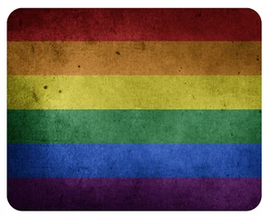 Mousepad Regenbogenfahne 24x19 Regenbogen LGBT queer Mauspad Unterlage - Bild 1 von 1